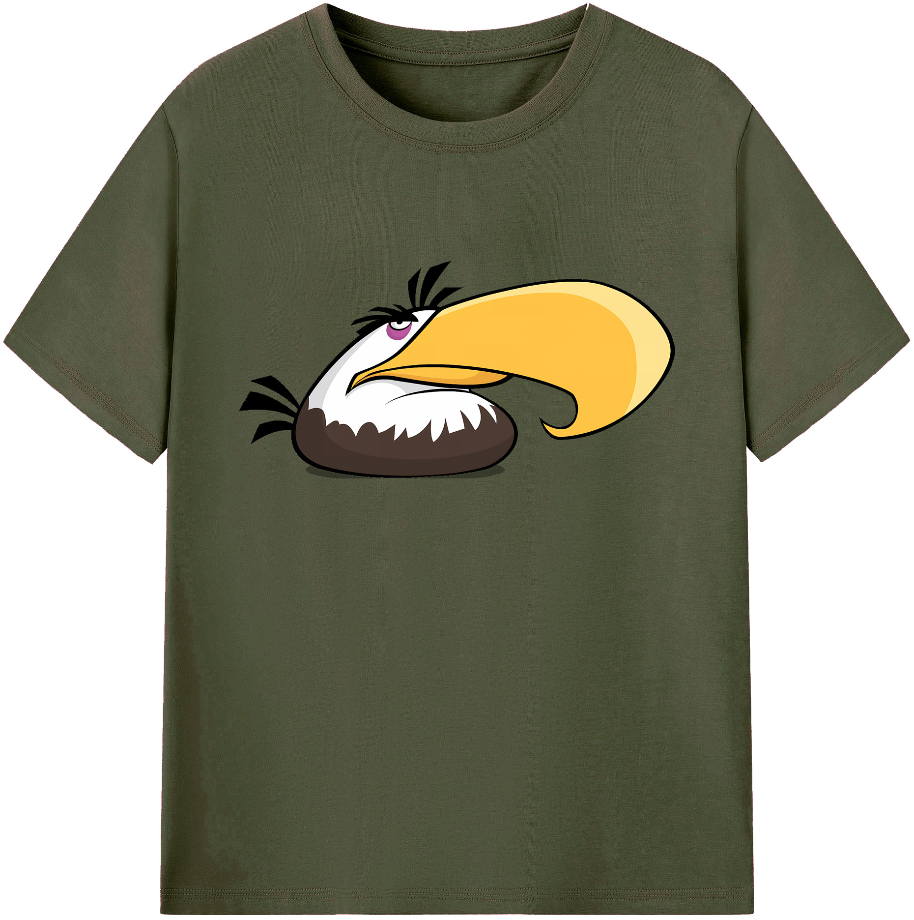 （画像用） Angry Birds アングリーバード 綿100％ メンズ半袖Tシャツ｜肌触りやわらか＆通気性